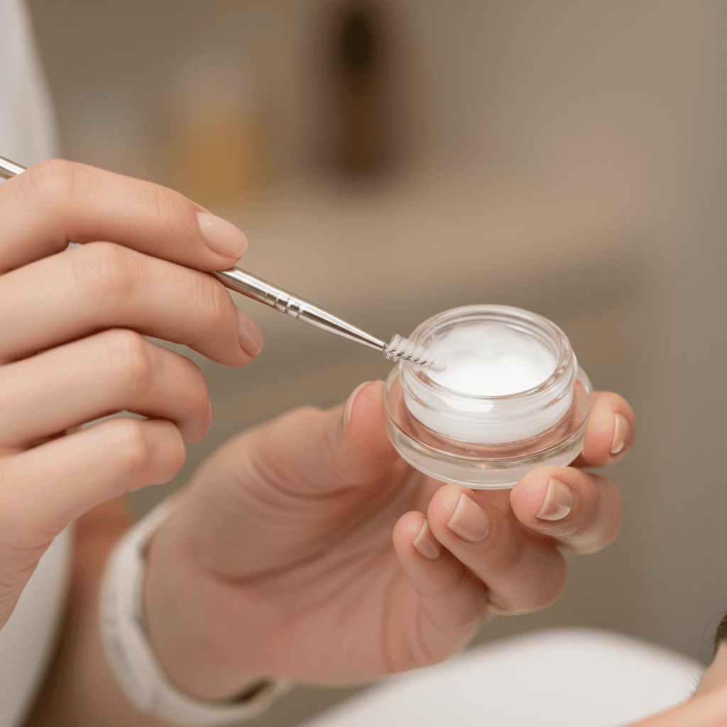 Brow lamination treatment application